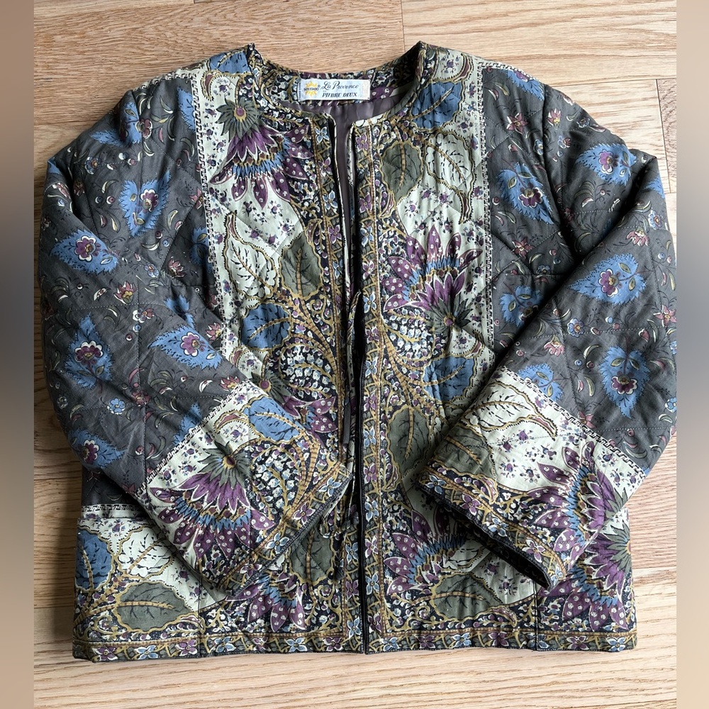 Vintage 70s Pierre Deux La Provence quilted jacket